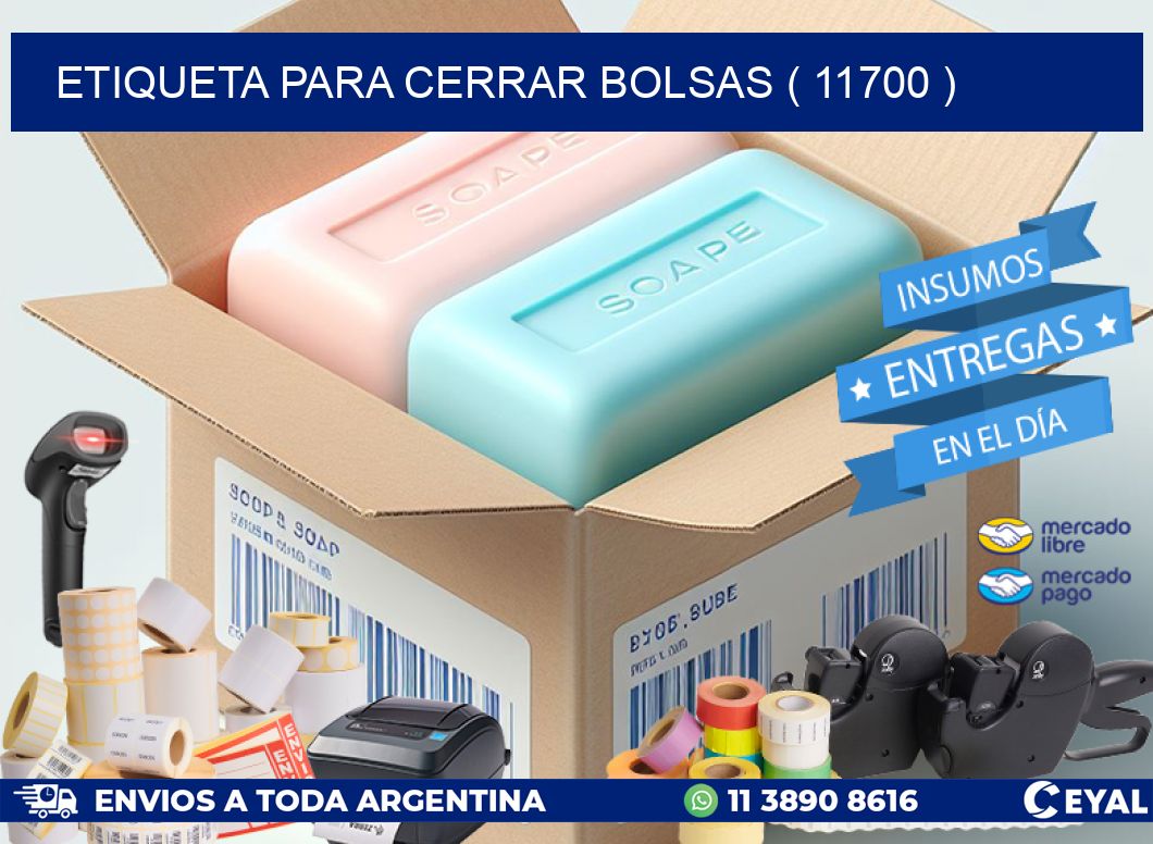 ETIQUETA PARA CERRAR BOLSAS ( 11700 )