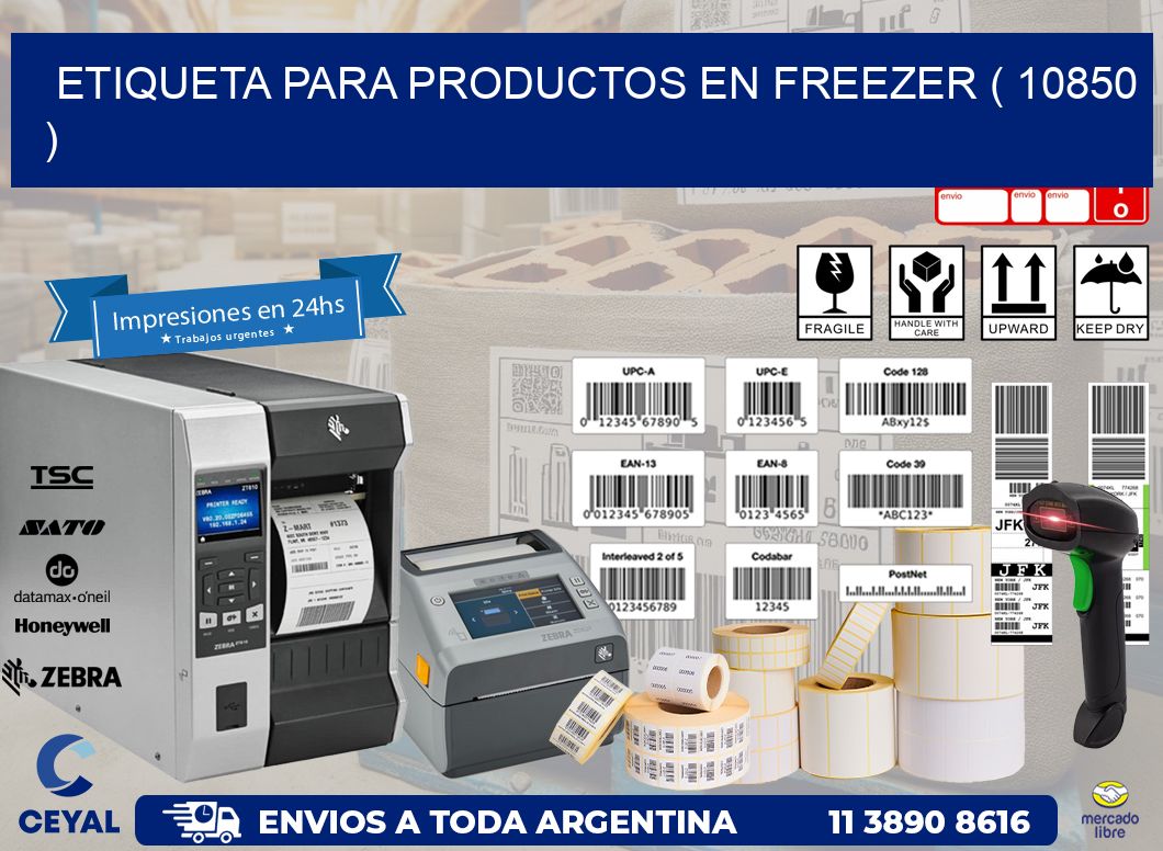 ETIQUETA PARA PRODUCTOS EN FREEZER ( 10850 )