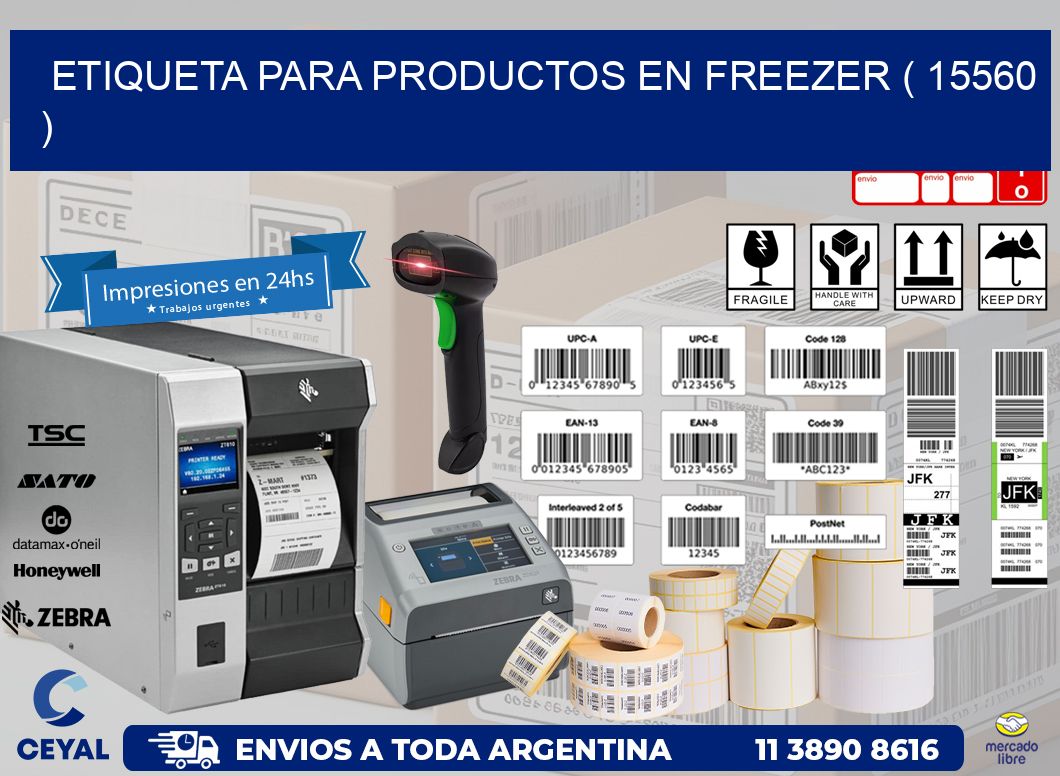 ETIQUETA PARA PRODUCTOS EN FREEZER ( 15560 )