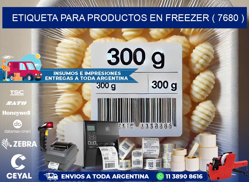 ETIQUETA PARA PRODUCTOS EN FREEZER ( 7680 )