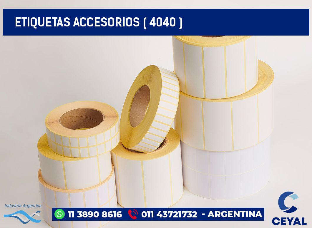 ETIQUETAS ACCESORIOS ( 4040 )