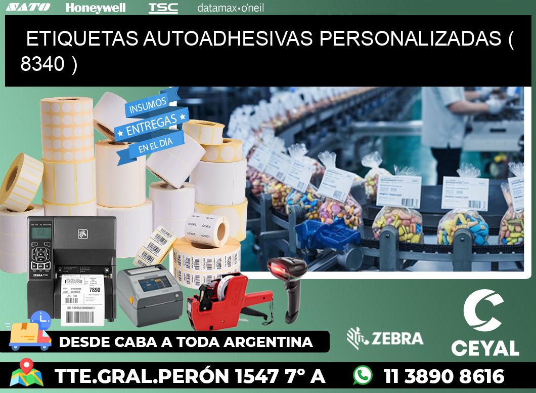 ETIQUETAS AUTOADHESIVAS PERSONALIZADAS ( 8340 )