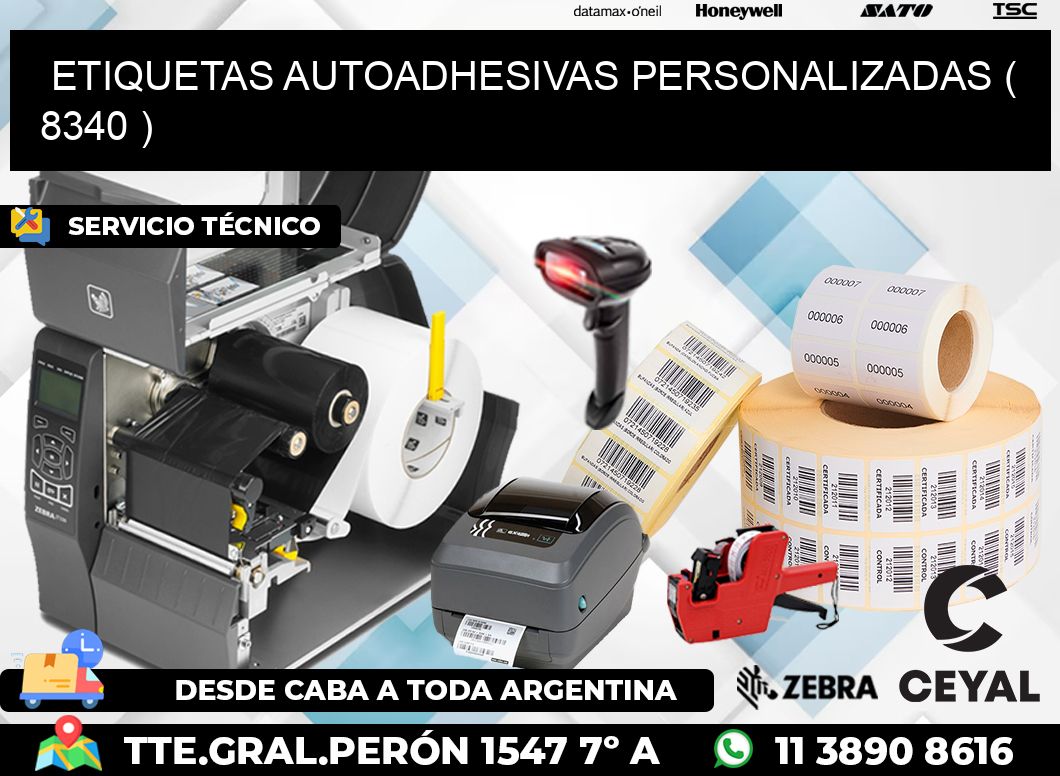 ETIQUETAS AUTOADHESIVAS PERSONALIZADAS ( 8340 )