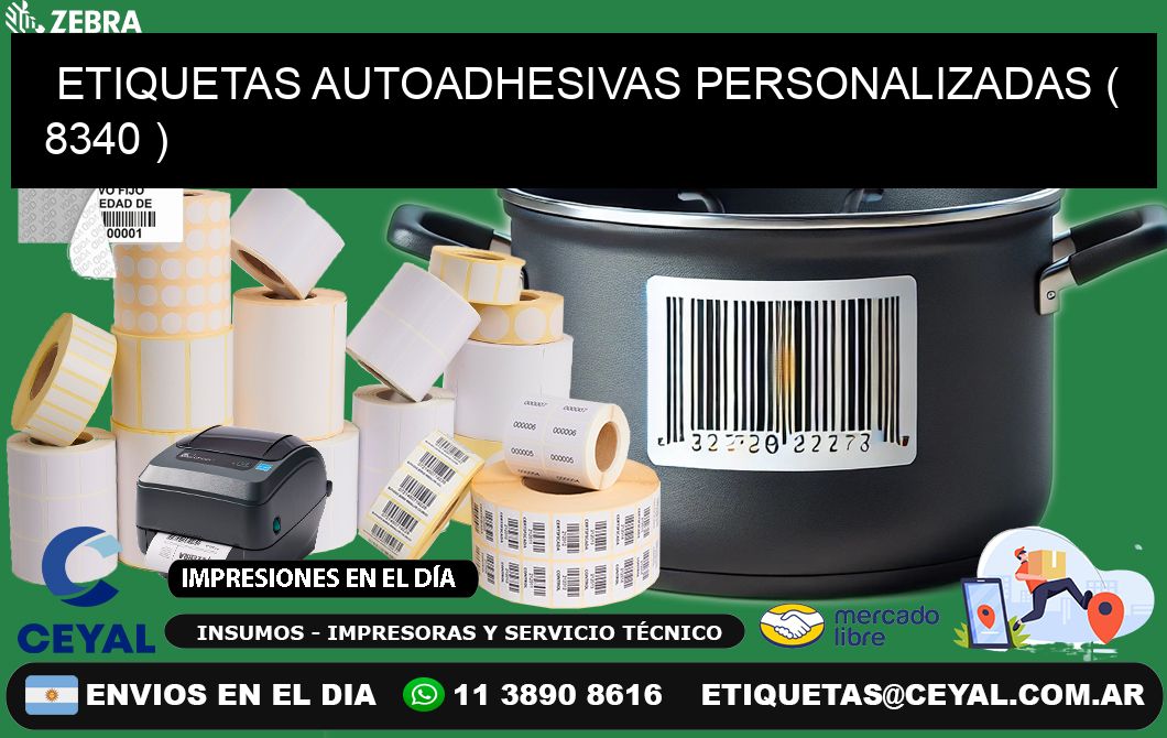 ETIQUETAS AUTOADHESIVAS PERSONALIZADAS ( 8340 )