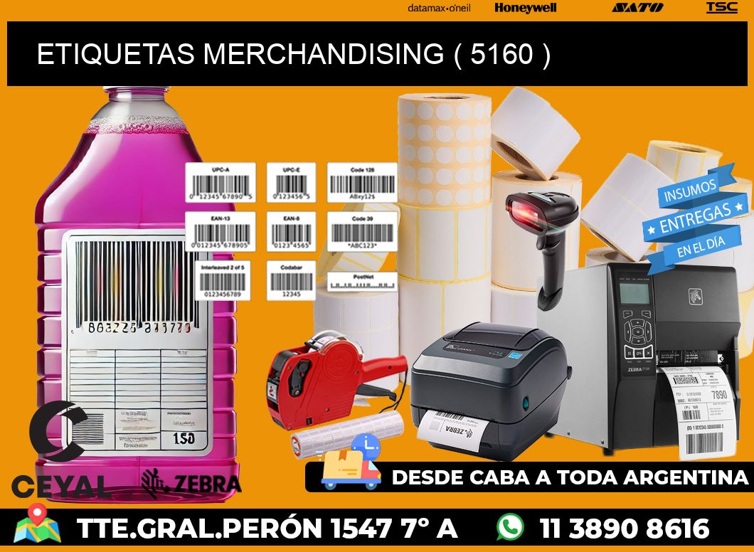 ETIQUETAS MERCHANDISING ( 5160 )