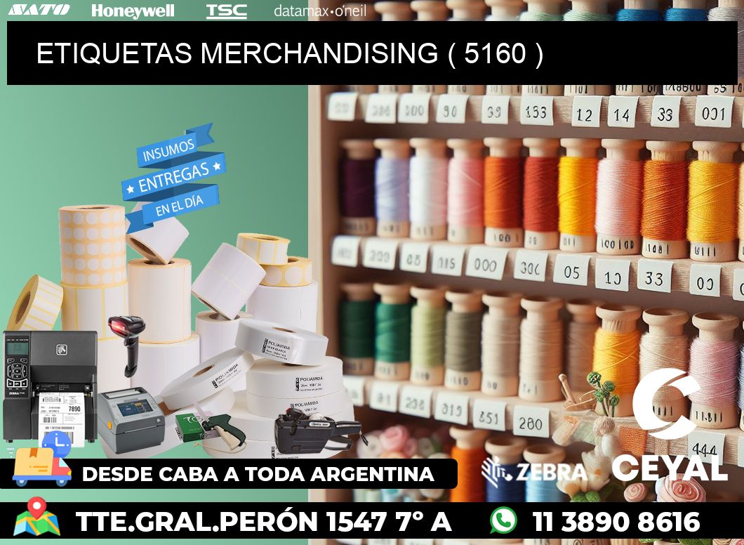 ETIQUETAS MERCHANDISING ( 5160 )