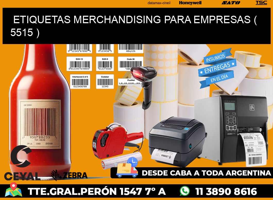 ETIQUETAS MERCHANDISING PARA EMPRESAS ( 5515 )