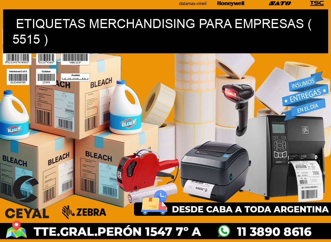 ETIQUETAS MERCHANDISING PARA EMPRESAS ( 5515 )