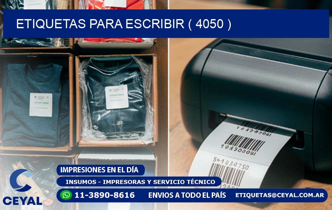 ETIQUETAS PARA ESCRIBIR ( 4050 )