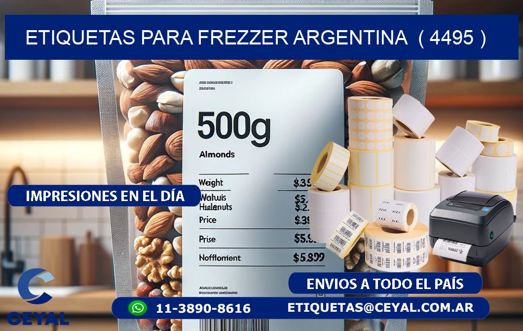 ETIQUETAS PARA FREZZER ARGENTINA  ( 4495 )