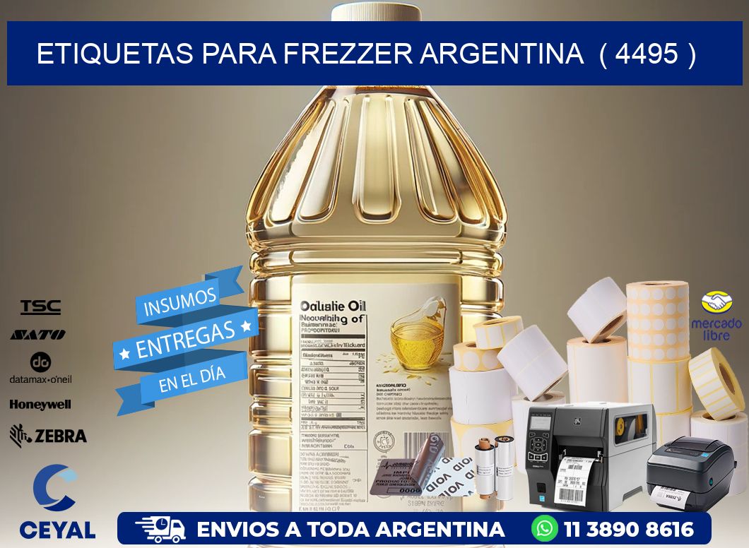 ETIQUETAS PARA FREZZER ARGENTINA  ( 4495 )