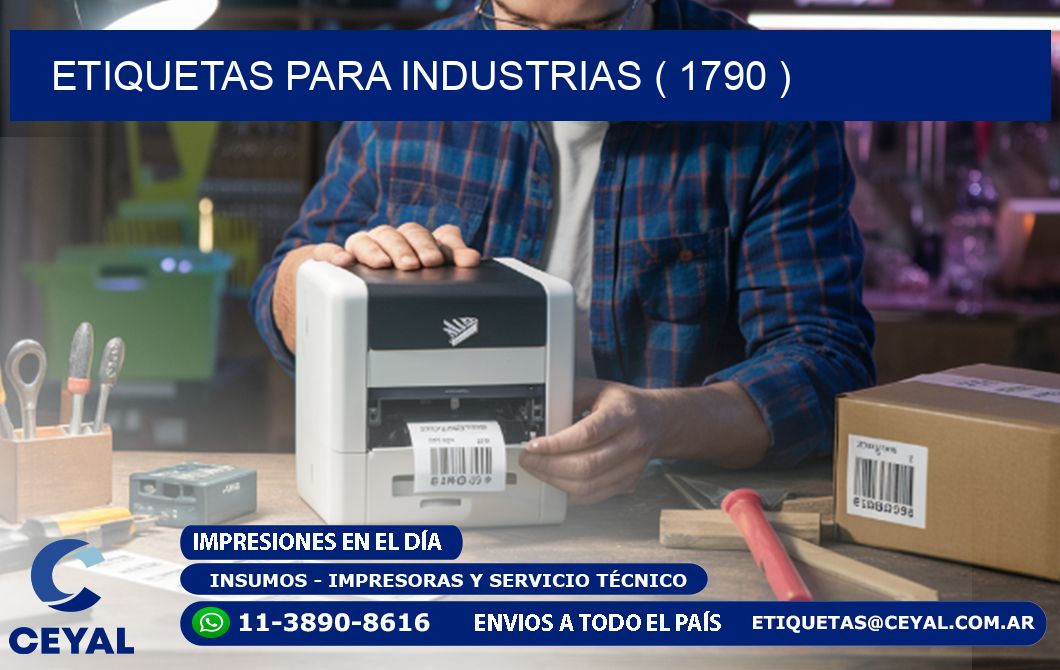 ETIQUETAS PARA INDUSTRIAS ( 1790 )