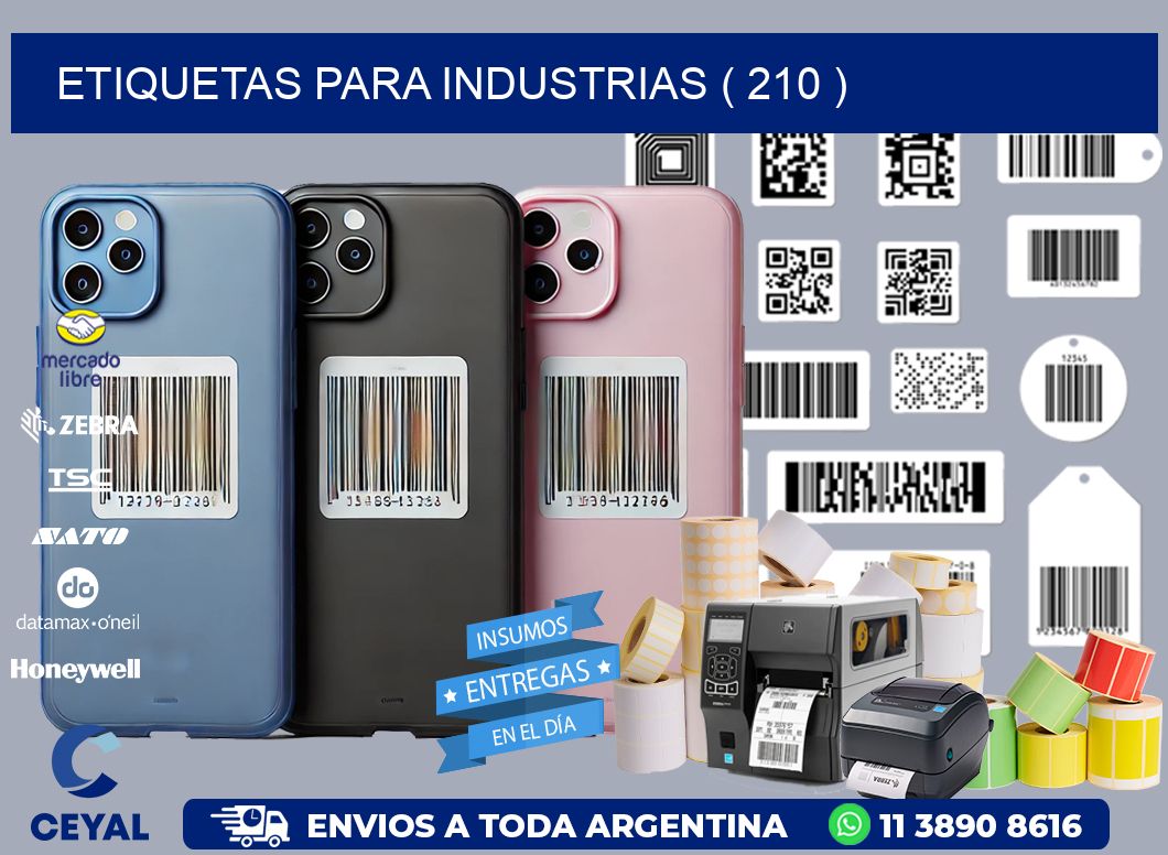 ETIQUETAS PARA INDUSTRIAS ( 210 )