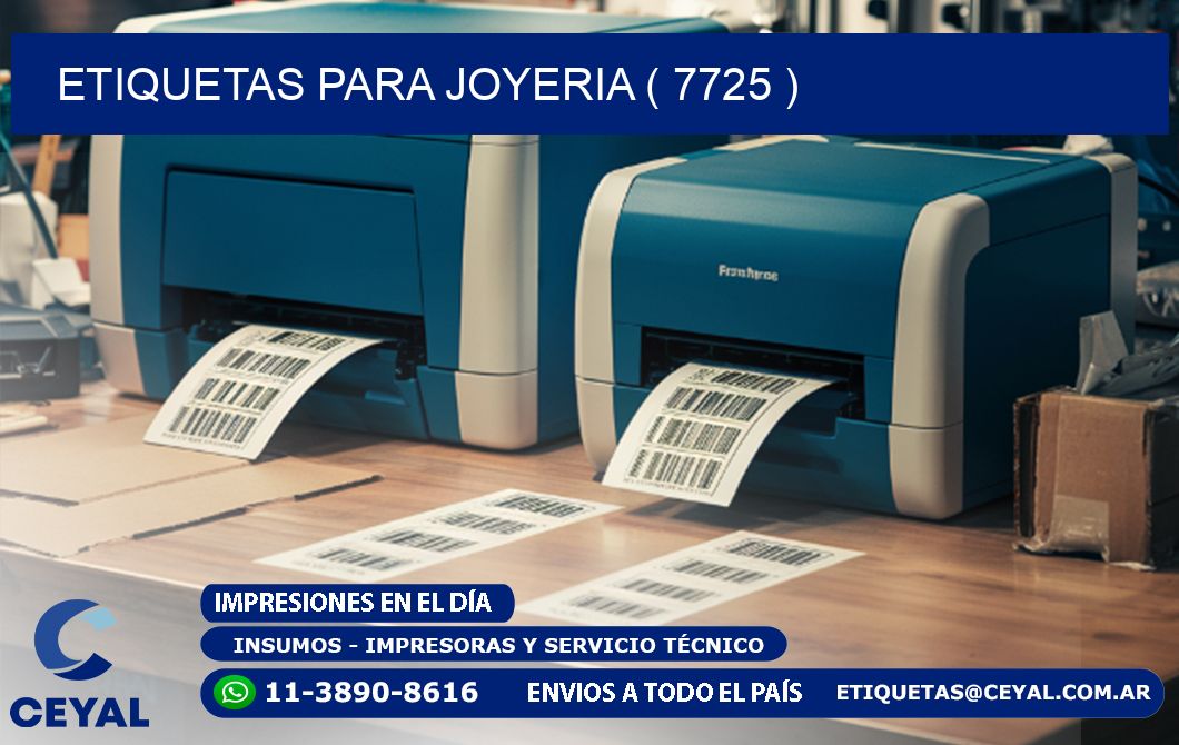 ETIQUETAS PARA JOYERIA ( 7725 )