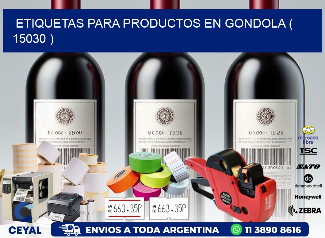 ETIQUETAS PARA PRODUCTOS EN GONDOLA ( 15030 )