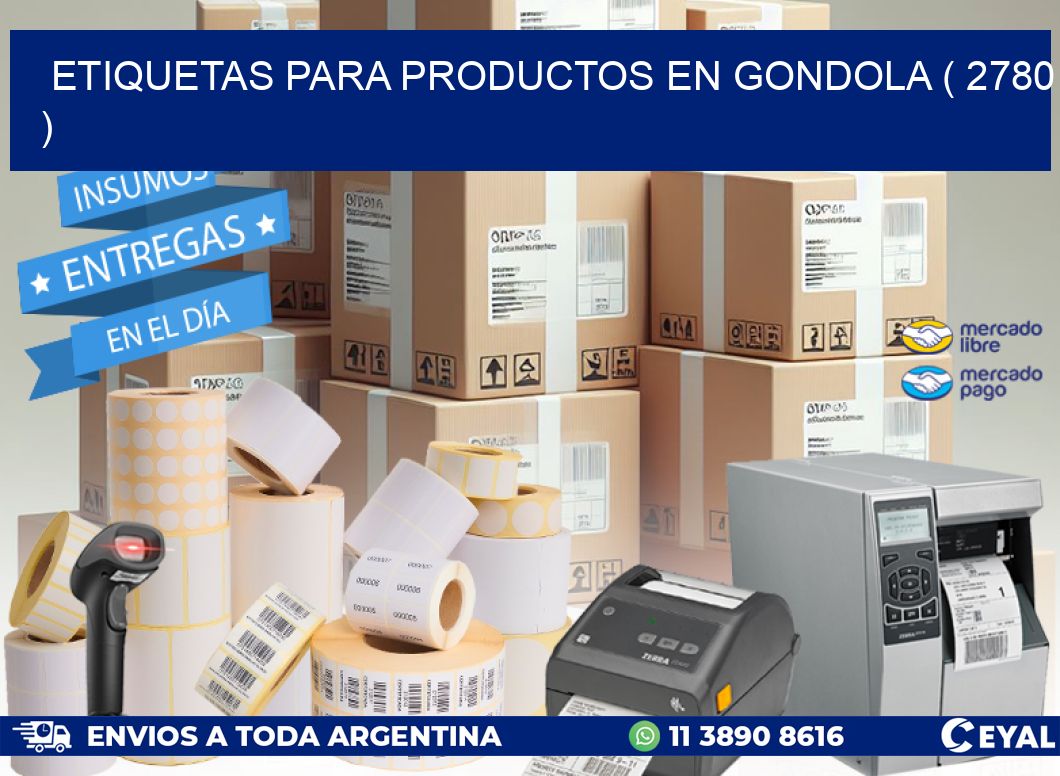 ETIQUETAS PARA PRODUCTOS EN GONDOLA ( 2780 )