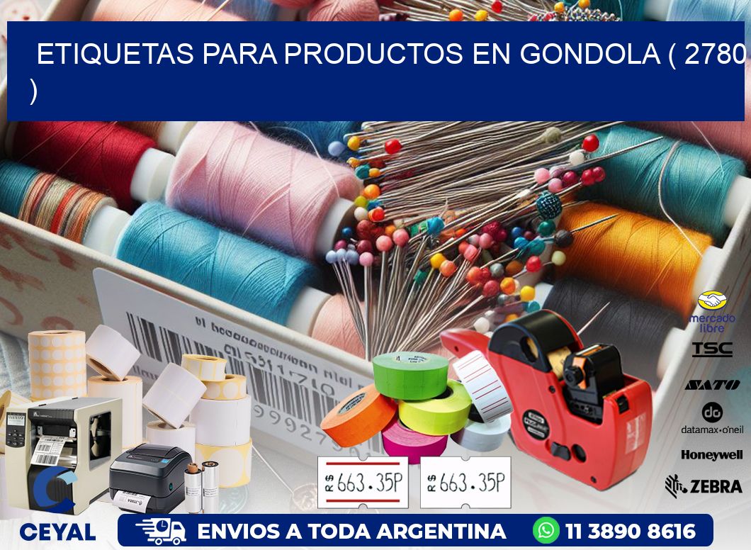 ETIQUETAS PARA PRODUCTOS EN GONDOLA ( 2780 )