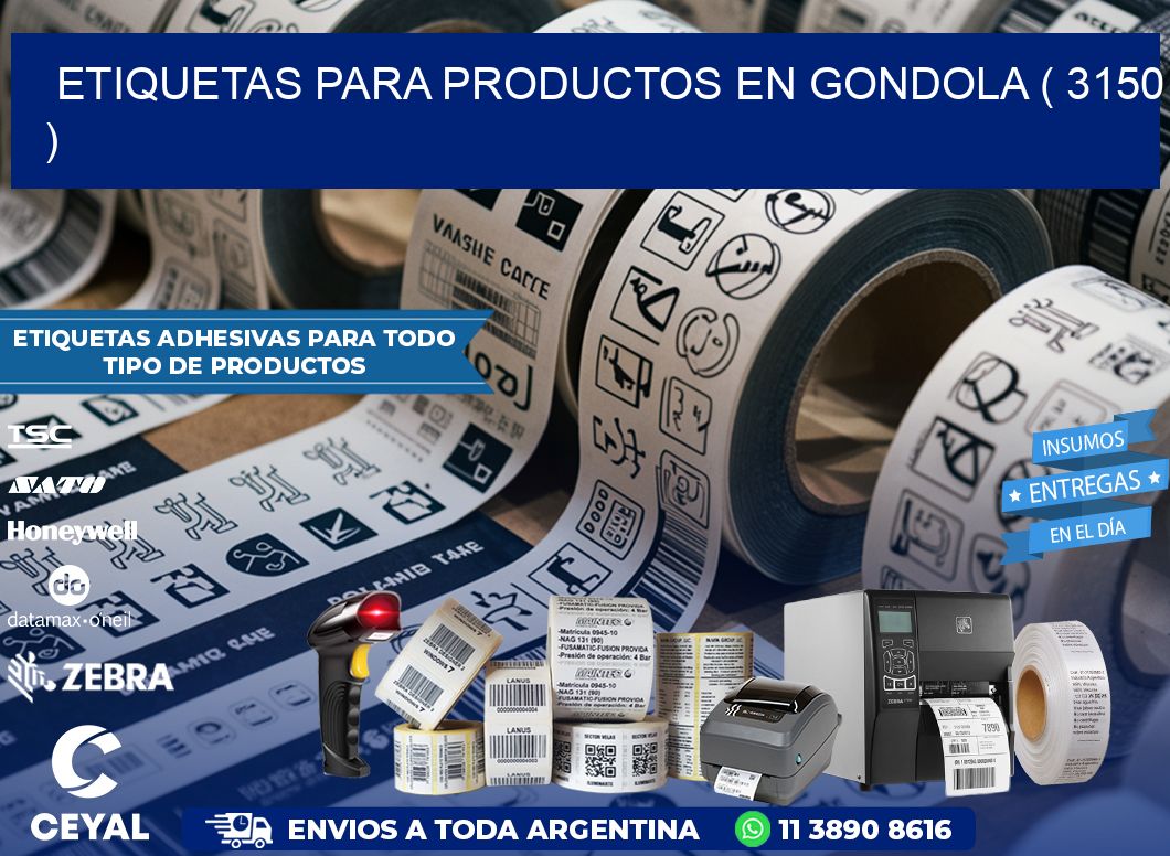 ETIQUETAS PARA PRODUCTOS EN GONDOLA ( 3150 )