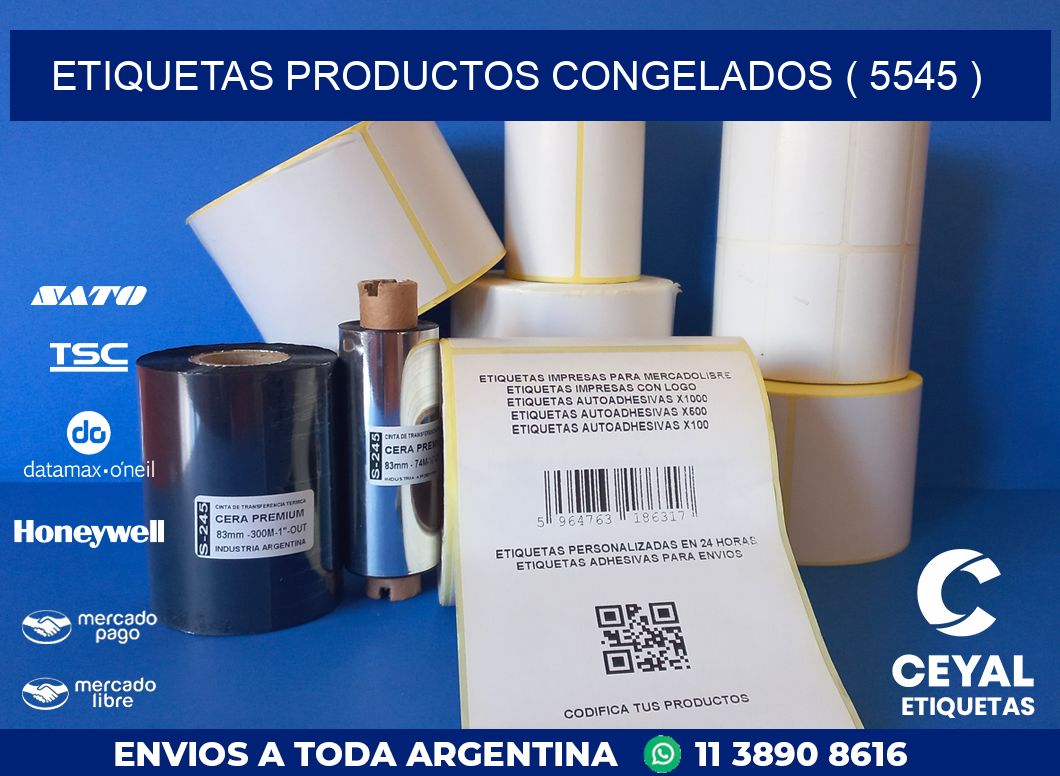 ETIQUETAS PRODUCTOS CONGELADOS ( 5545 )