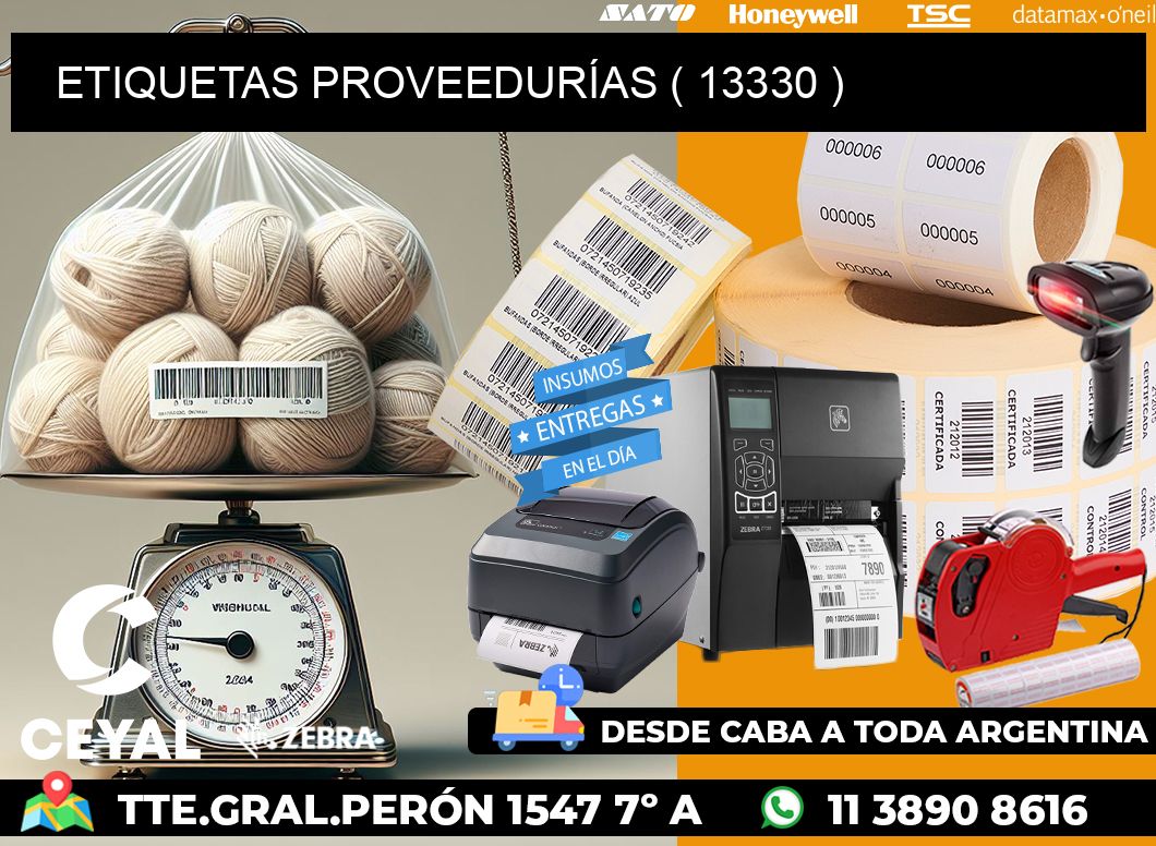 ETIQUETAS PROVEEDURÍAS ( 13330 )