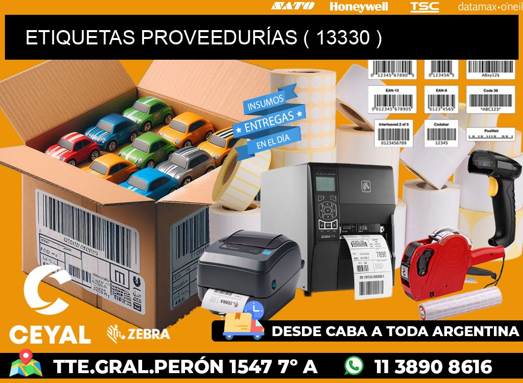 ETIQUETAS PROVEEDURÍAS ( 13330 )