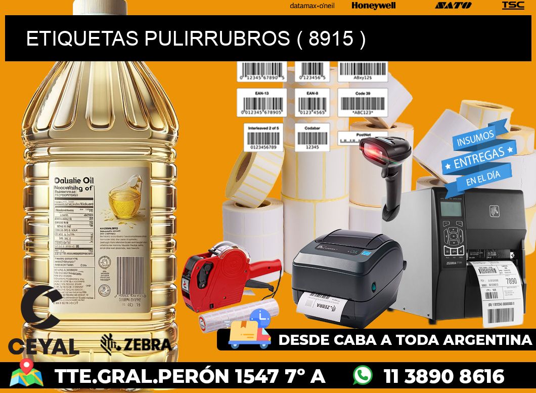 ETIQUETAS PULIRRUBROS ( 8915 )