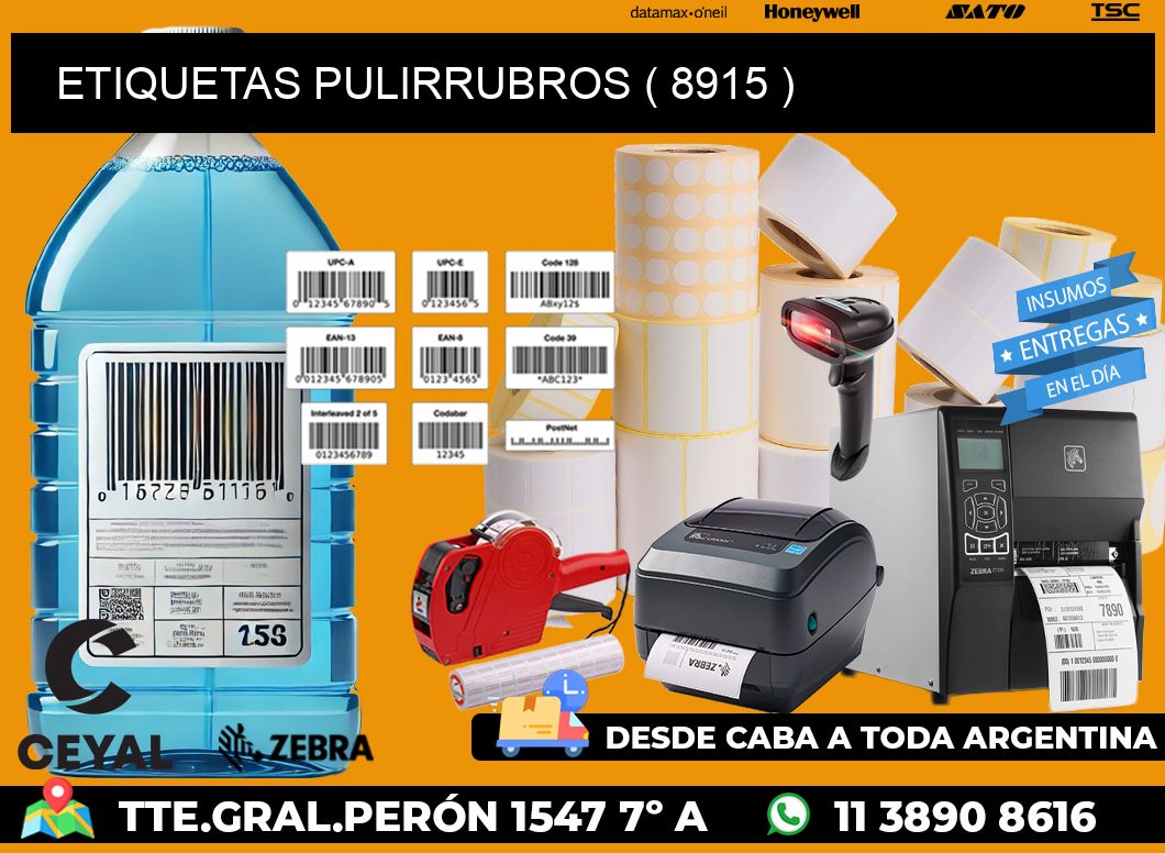 ETIQUETAS PULIRRUBROS ( 8915 )