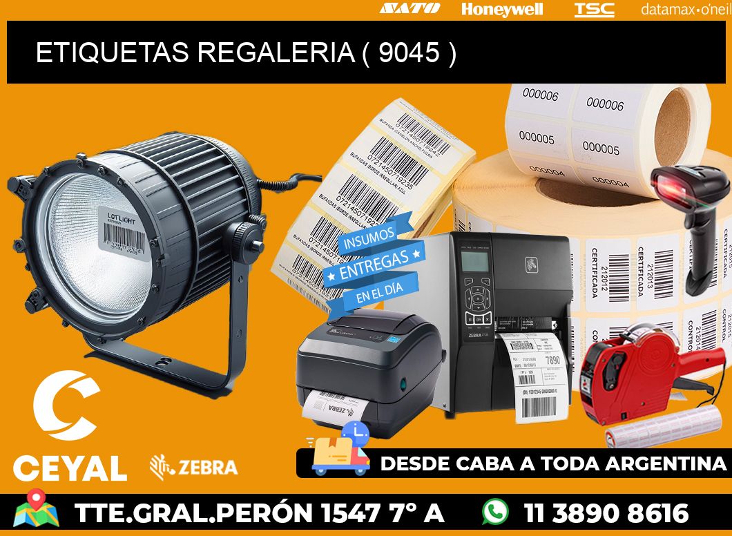 ETIQUETAS REGALERIA ( 9045 )