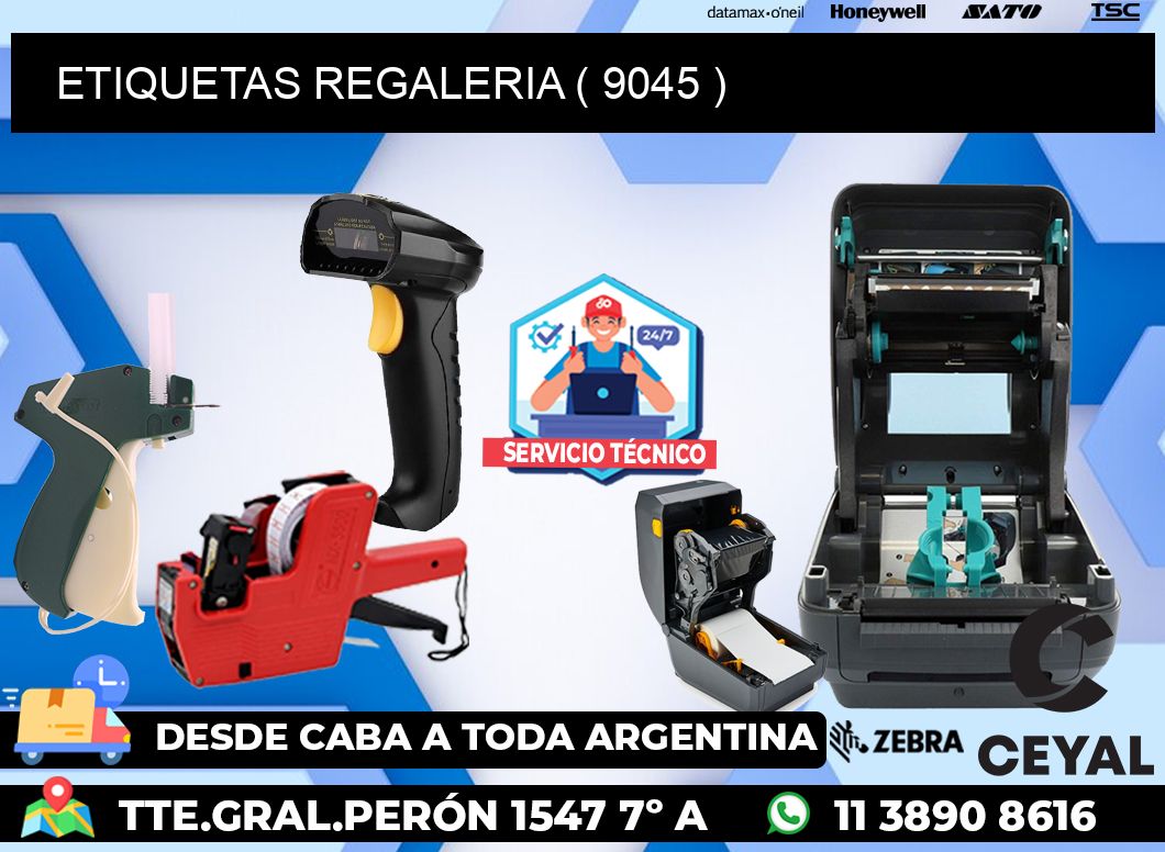 ETIQUETAS REGALERIA ( 9045 )