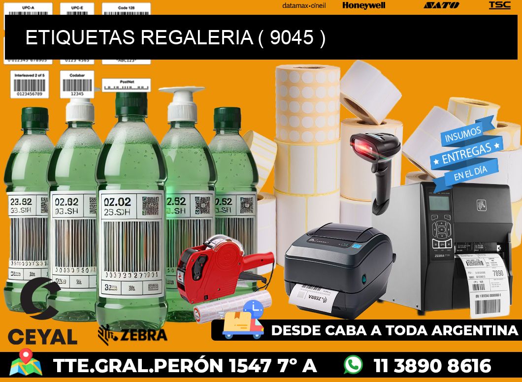 ETIQUETAS REGALERIA ( 9045 )