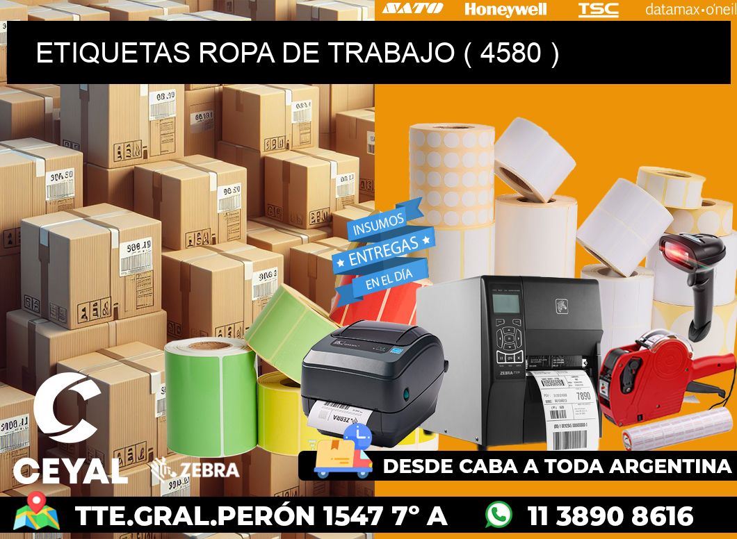 ETIQUETAS ROPA DE TRABAJO ( 4580 )