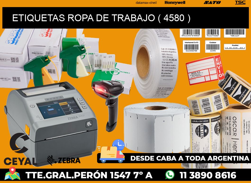 ETIQUETAS ROPA DE TRABAJO ( 4580 )