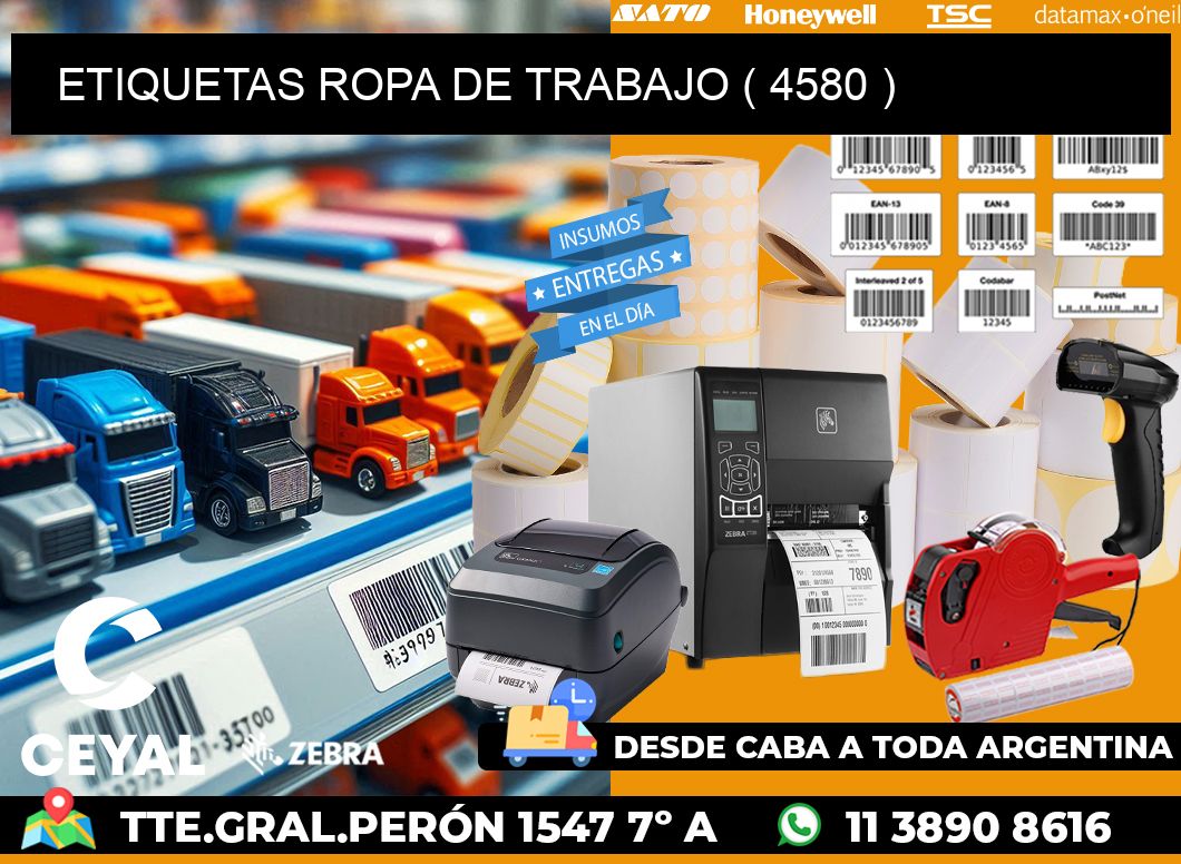 ETIQUETAS ROPA DE TRABAJO ( 4580 )