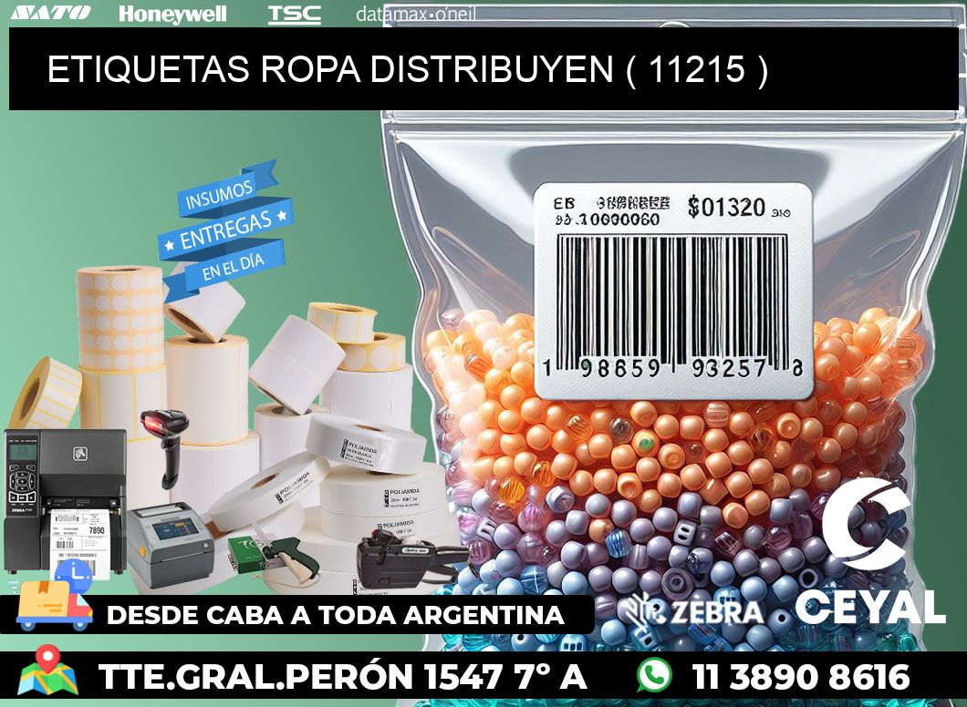 ETIQUETAS ROPA DISTRIBUYEN ( 11215 )