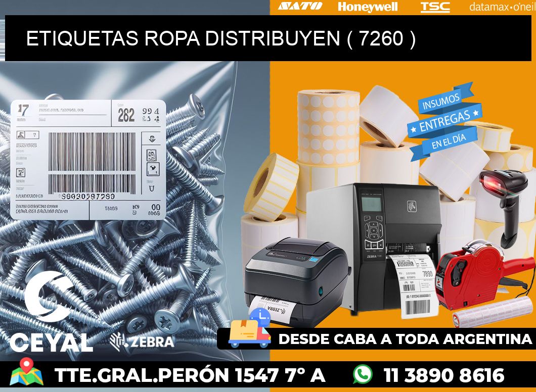 ETIQUETAS ROPA DISTRIBUYEN ( 7260 )