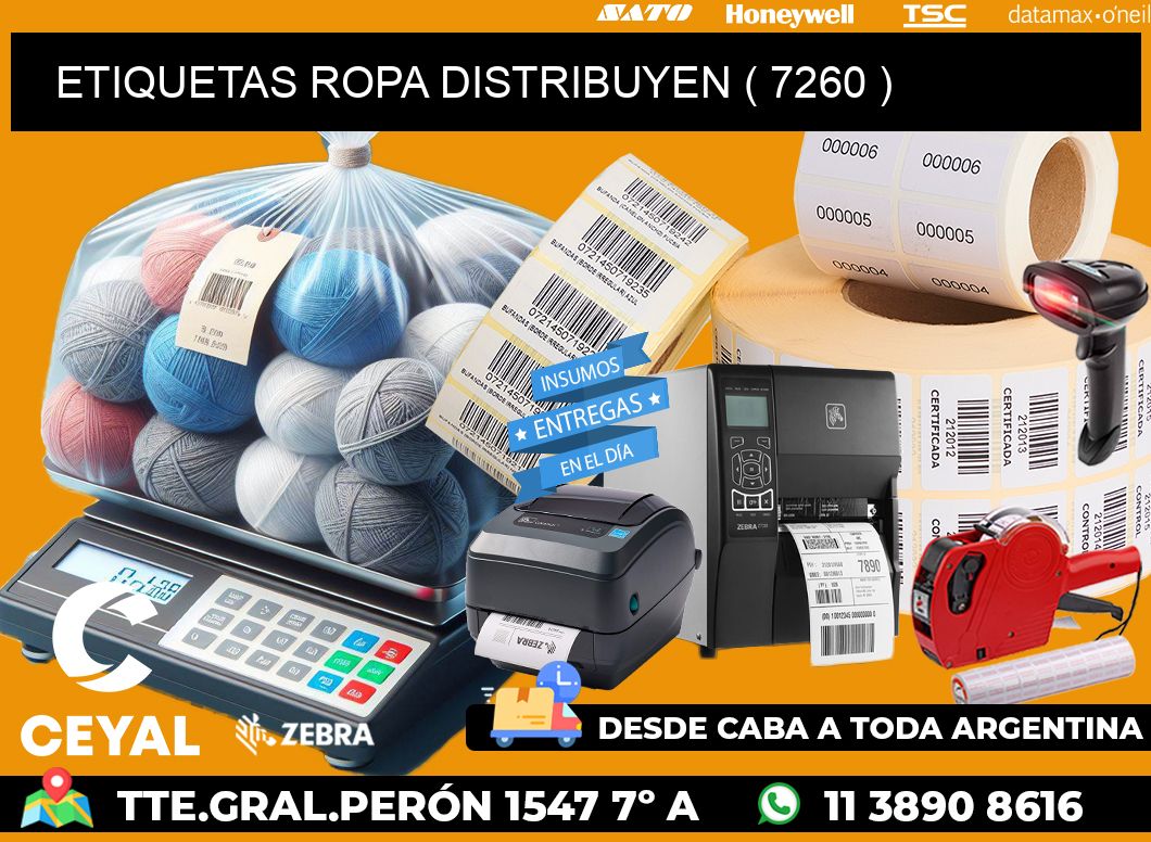 ETIQUETAS ROPA DISTRIBUYEN ( 7260 )