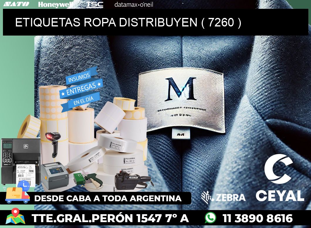 ETIQUETAS ROPA DISTRIBUYEN ( 7260 )