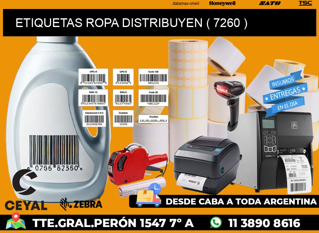 ETIQUETAS ROPA DISTRIBUYEN ( 7260 )