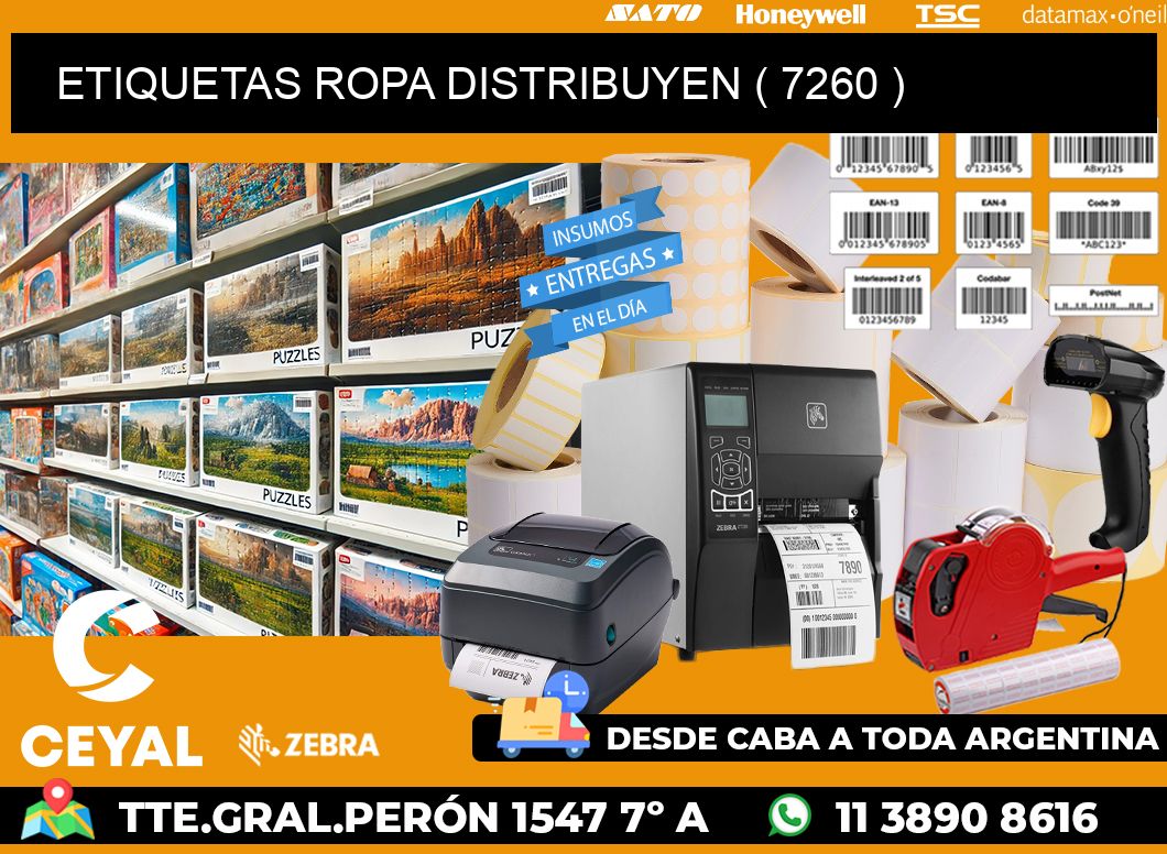 ETIQUETAS ROPA DISTRIBUYEN ( 7260 )