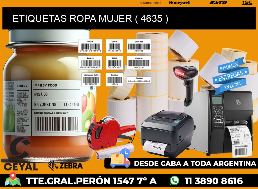 ETIQUETAS ROPA MUJER ( 4635 )