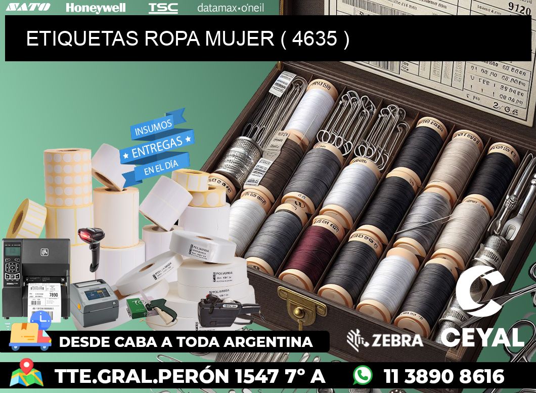 ETIQUETAS ROPA MUJER ( 4635 )