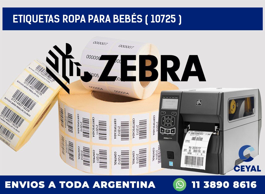 ETIQUETAS ROPA PARA BEBÉS ( 10725 )