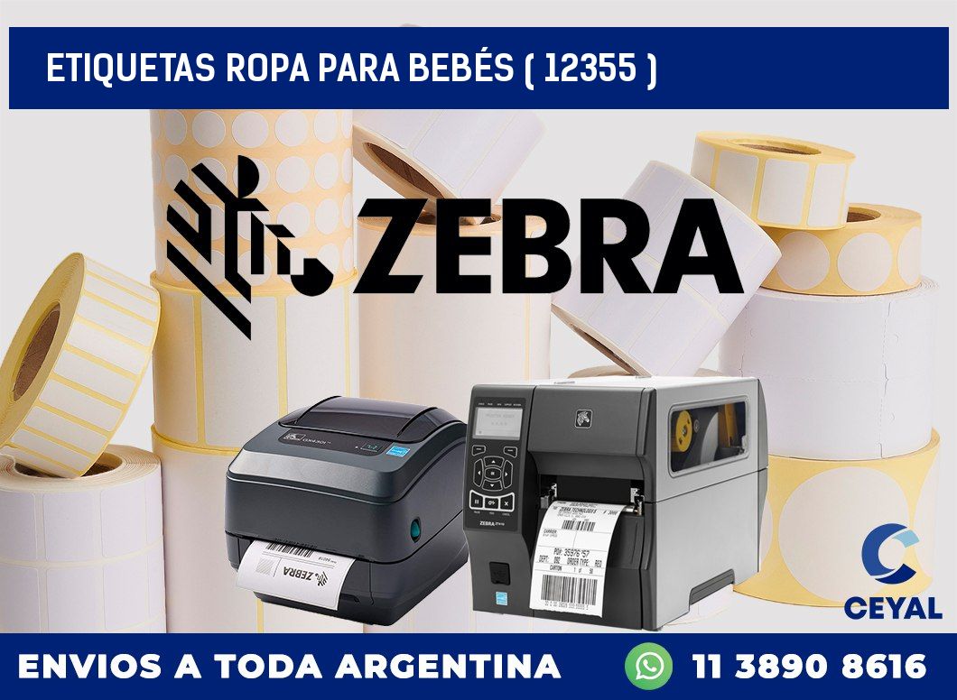 ETIQUETAS ROPA PARA BEBÉS ( 12355 )