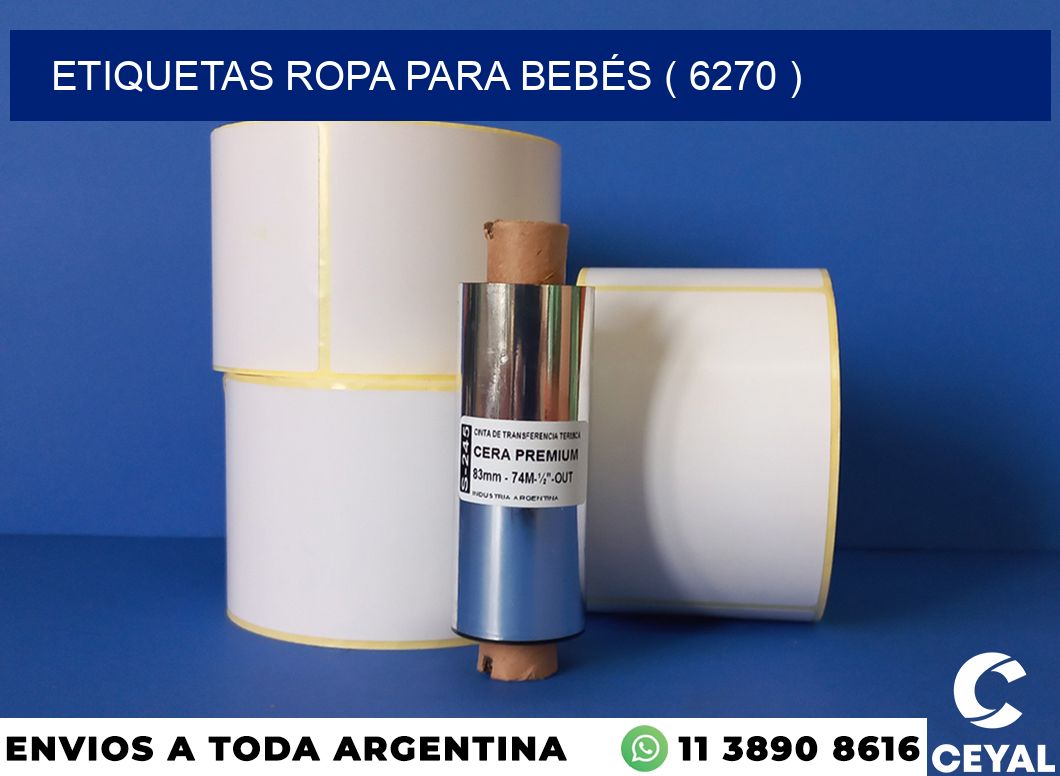 ETIQUETAS ROPA PARA BEBÉS ( 6270 )