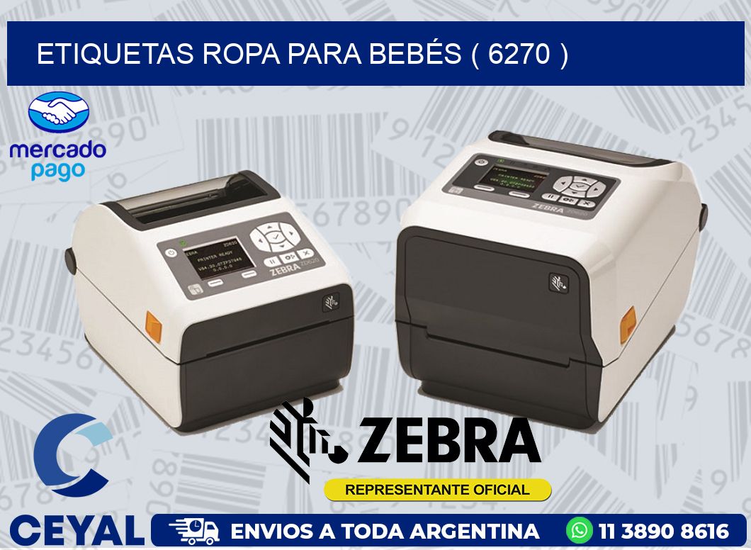 ETIQUETAS ROPA PARA BEBÉS ( 6270 )