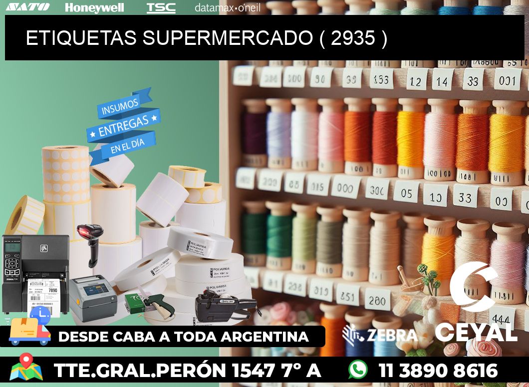 ETIQUETAS SUPERMERCADO ( 2935 )