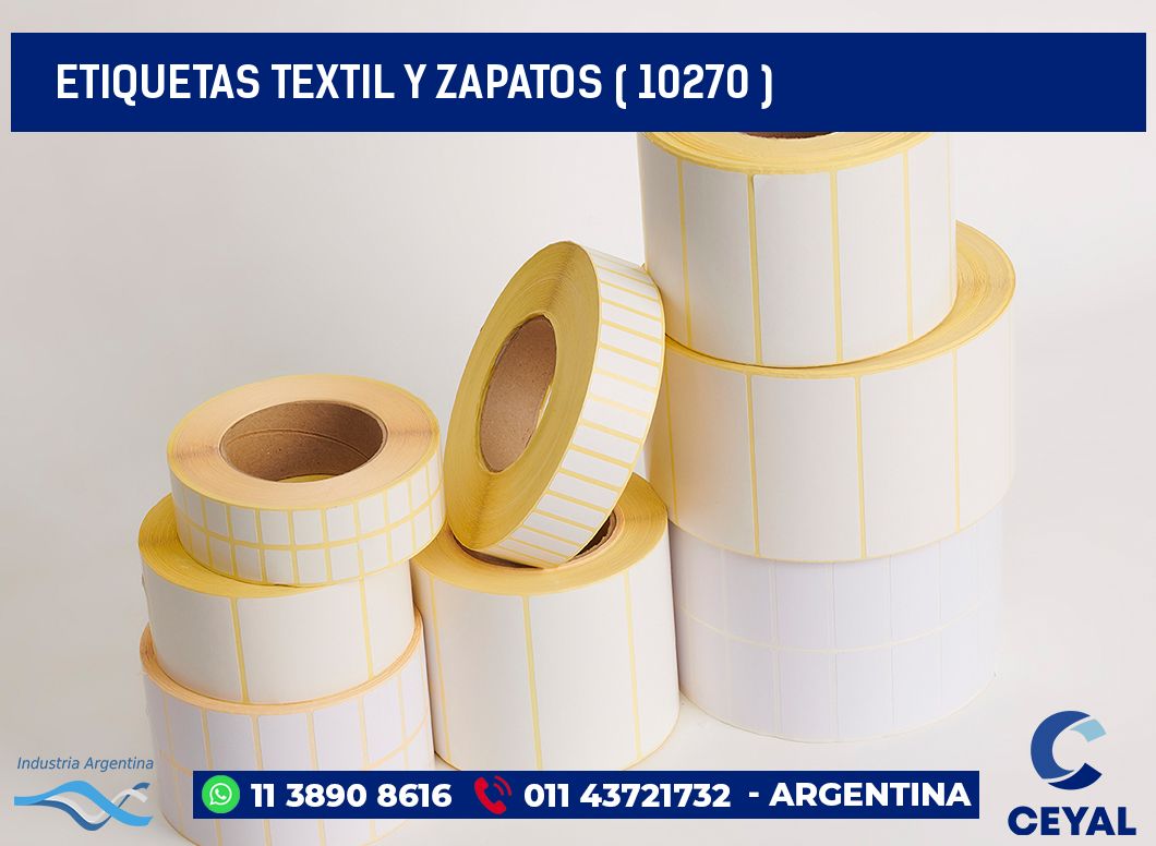 ETIQUETAS TEXTIL Y ZAPATOS ( 10270 )