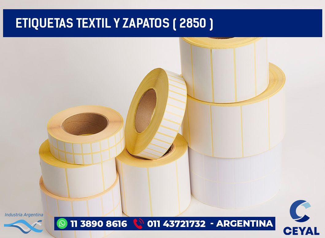 ETIQUETAS TEXTIL Y ZAPATOS ( 2850 )