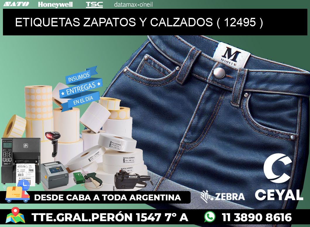 ETIQUETAS ZAPATOS Y CALZADOS ( 12495 )