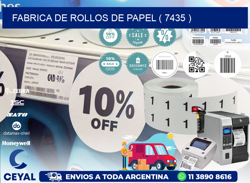 FABRICA DE ROLLOS DE PAPEL ( 7435 )